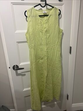 Spirit Lime Green Sleeveless Maxi Dress